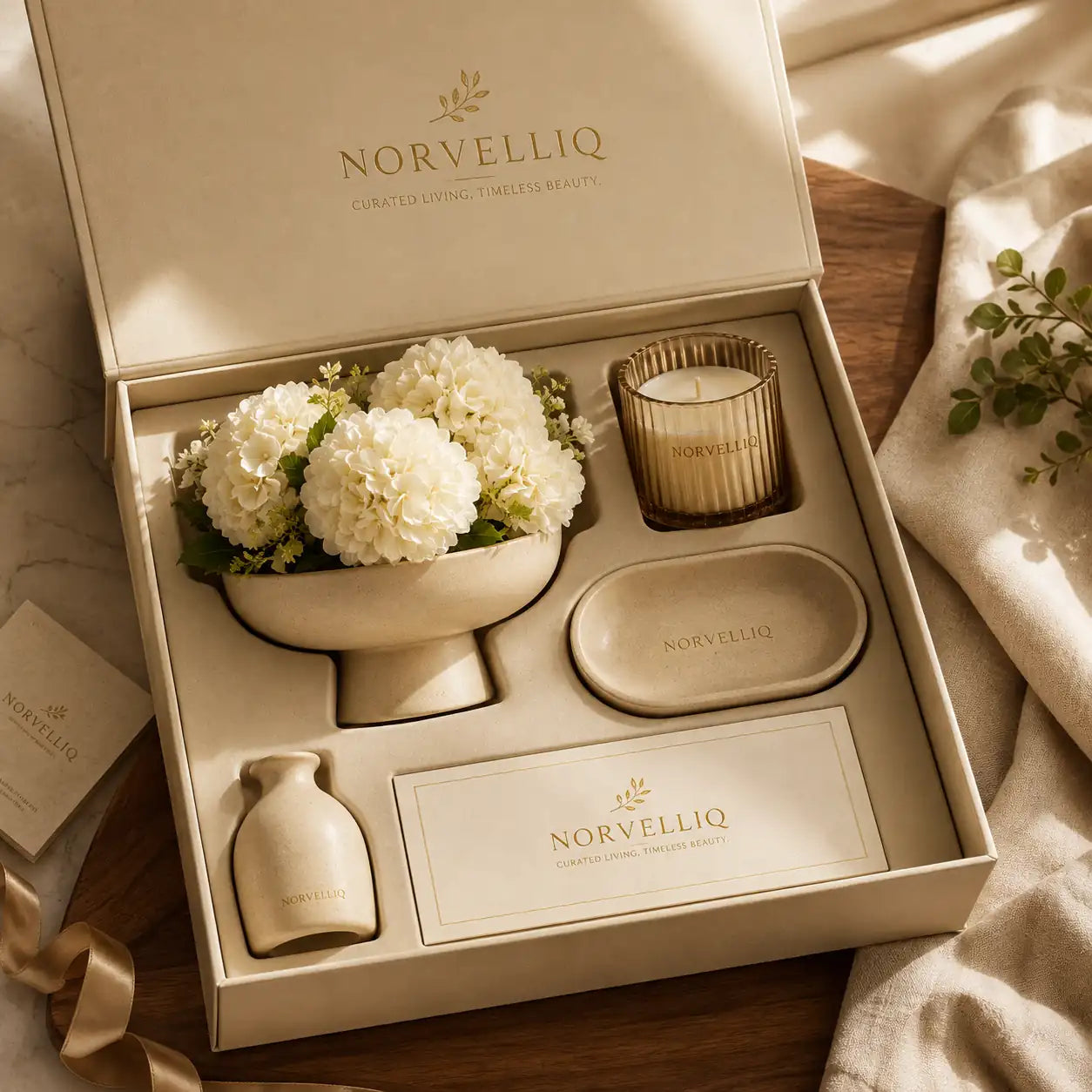 Norvelliq®Arden Stoneware Pedestal Bowl