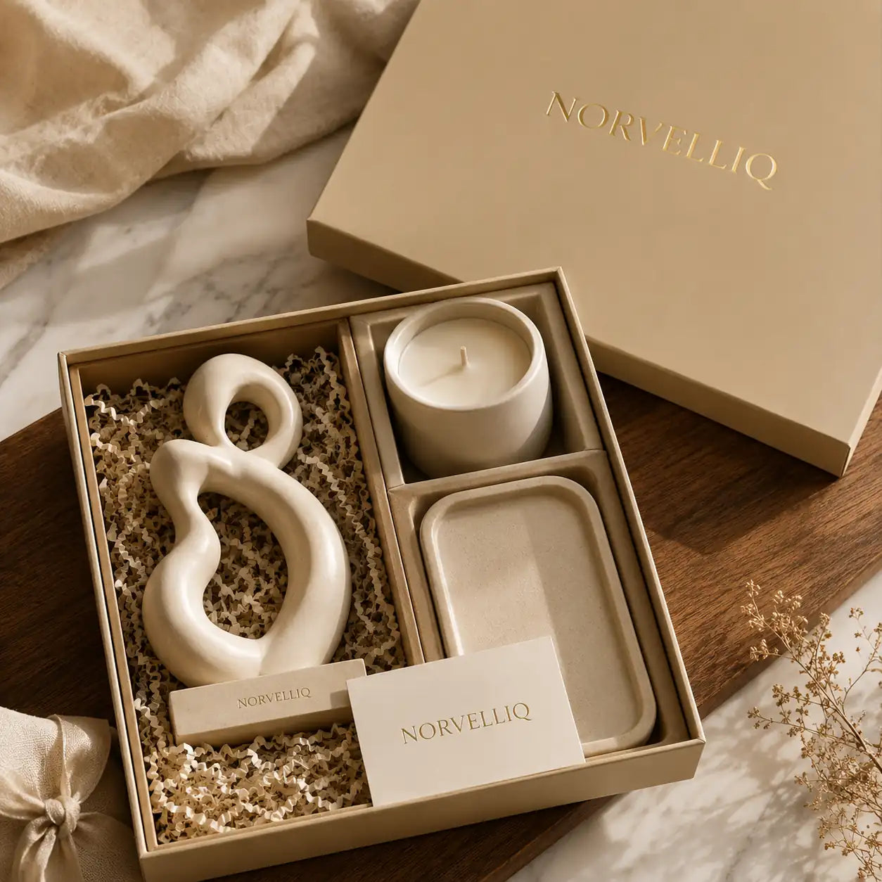 Norvelliq®Luna Pearl Accent Sculpture