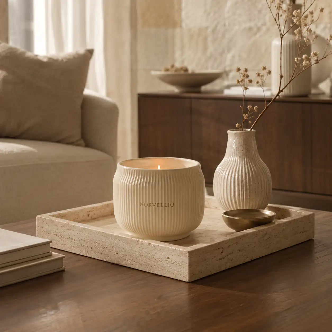 Norvelliq®Verona Ceramic Candle Vessel