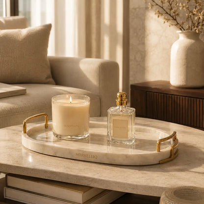 Norvelliq®Marbella Marble Decorative Tray